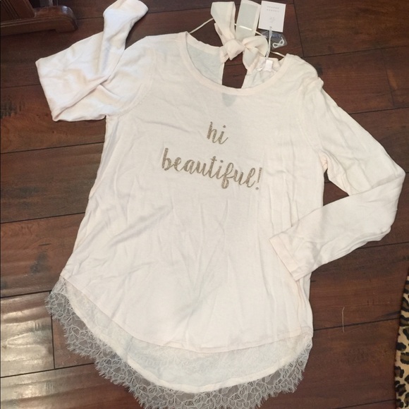 LC Lauren Conrad Sweaters - Lauren Conrad LC NWT Hi Beautiful LS Sweater Top M